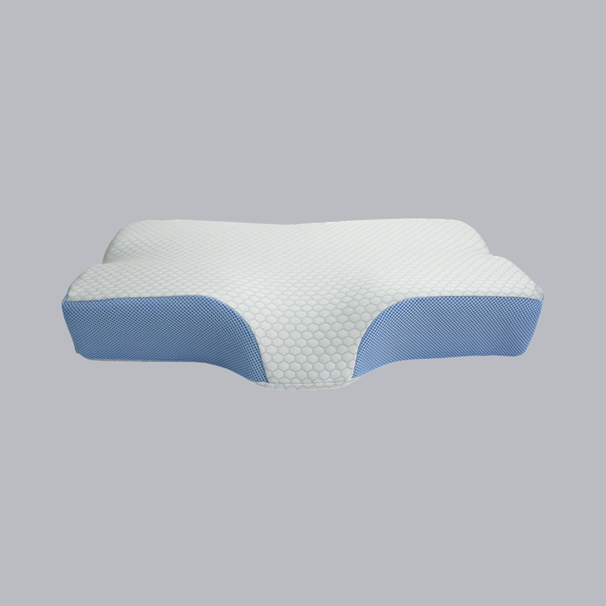 S-chruthach Comhcheangailte Le Pillow Muineál Uigeachtáilte Meala Bán Arc-chruthach