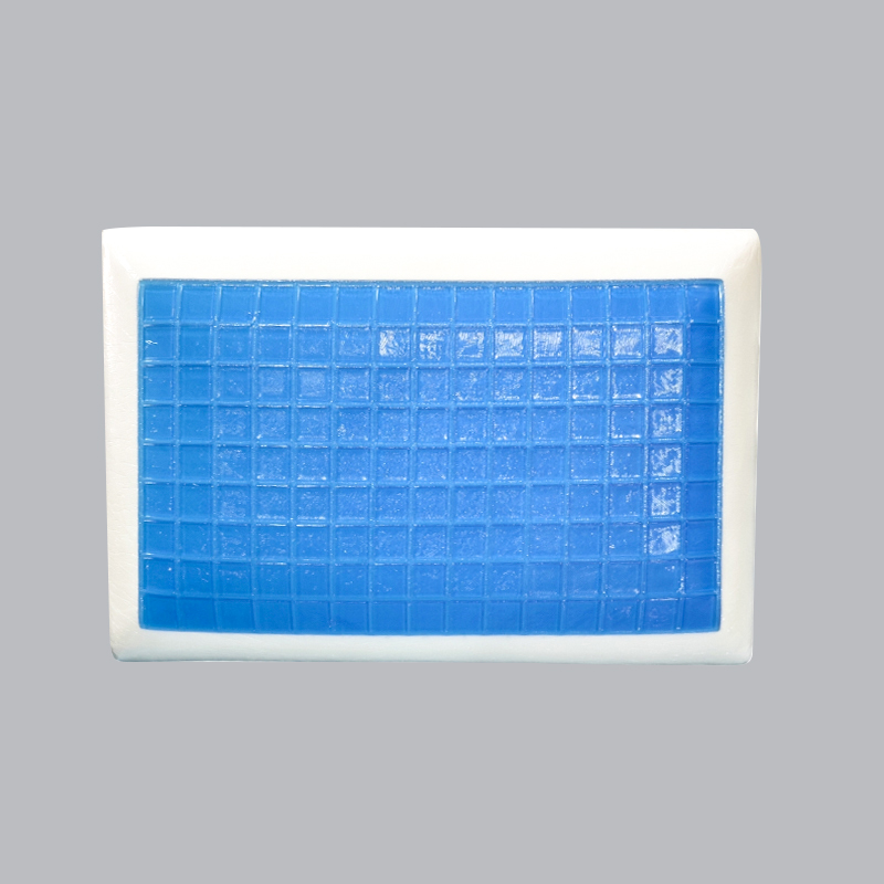 Pillow Glóthach Foam Cuimhne Checkered Gorm